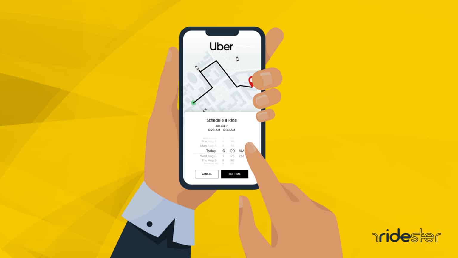 schedule uber time zone