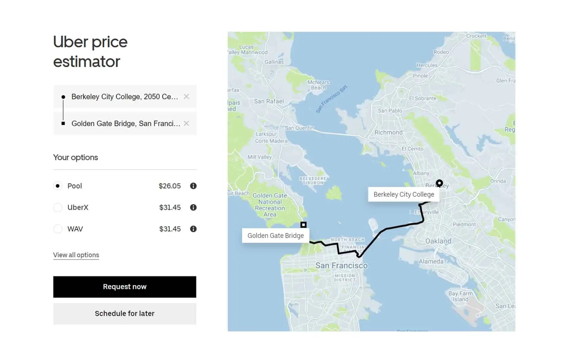 uber long trip return fee
